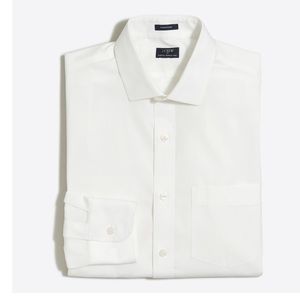 J. Crew Thompson Wrinkle Free WhiteDress Shirt NWT